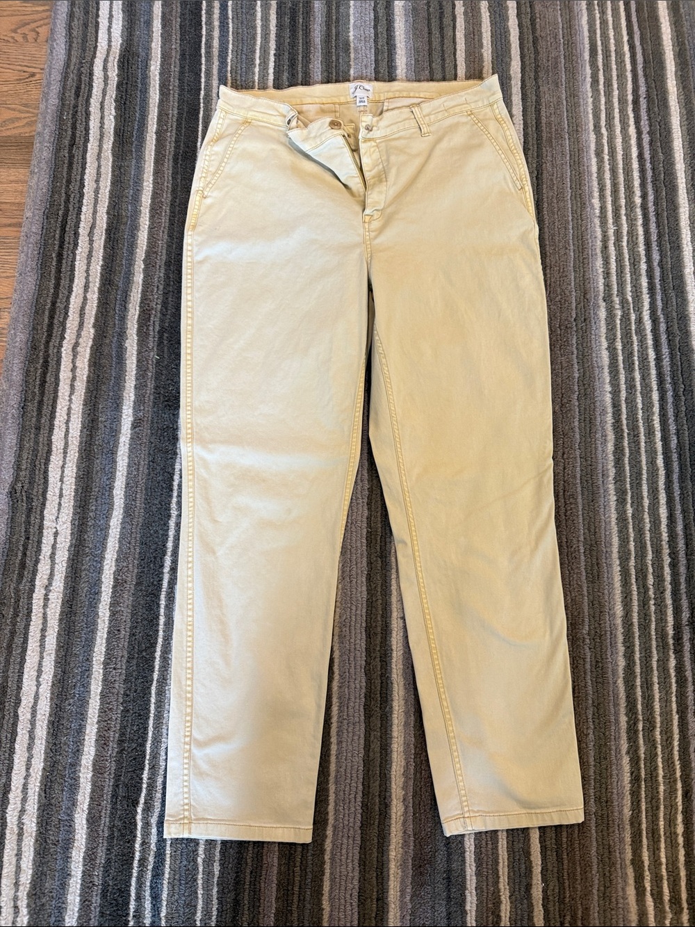 J. Crew Tall Women's Pale Khaki Straight-Leg Chinos